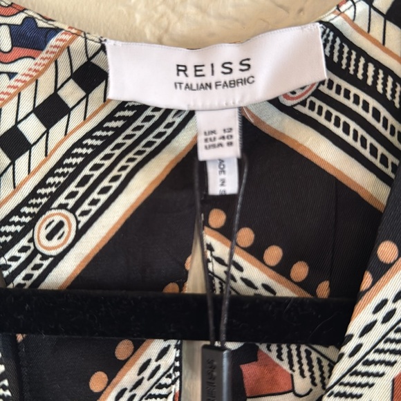 NWT Reiss Allegra Scarf Print Midi Dress - Picture 6 of 7